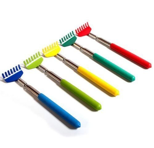 DatingDay 1x Plastic and Stainless Steel Back Scratcher Adjustable Extendable Handy Pocket Telescopic
