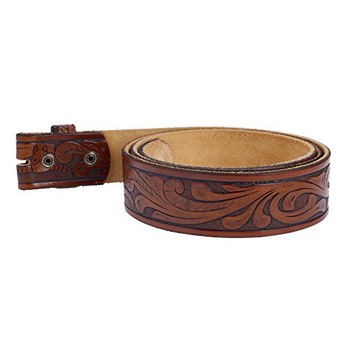 Image of Gelante Genuine Full Grain Leather Belt Strap without Belt Buckle