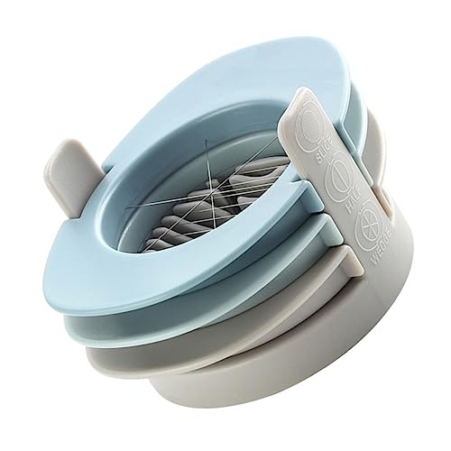 BRIGHTFUFU Egg Slicer Set Stainless Steel Egg Cutter 3-in-1 Separator Easy to Use Kitchen Gadget