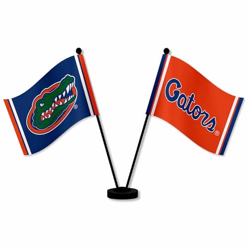 Drapeaux de bureau Florida Gators en tissu pour support de table