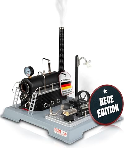 Wilesco Dampfmaschine D18-500 cm Kessel mit Dynamo-betriebener Laterne - Hochwertiger Motor für Erwachsene und Kinder - Leistungsstarke Dampfmaschinen 350 x 290 x 320 mm
