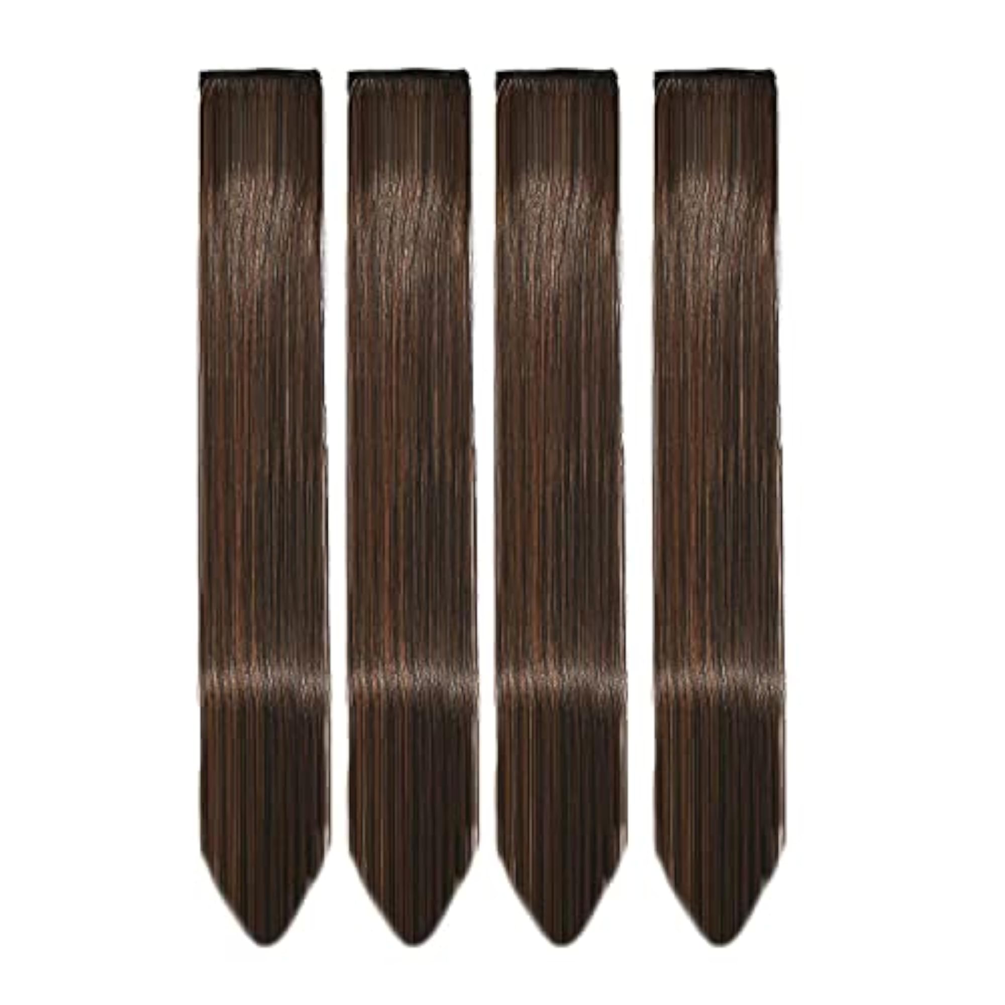 4 Pack Full Head Party Highlights Clip-On Hair Extensions