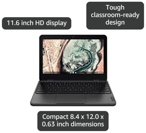 Image of Lenovo Chromebook 100e Gen 3 82J70005US 11.6 inch Chromebook - HD - 1366 x 768 - AMD 3015Ce 1.20 GHz - 4 GB Total RAM - 32 GB Flash Memory