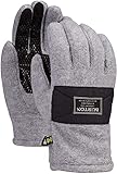 BURTON Men's Ember Fleece Glove, Gray Heather, X-Large