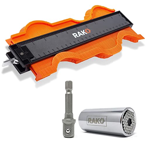 Rak Universal Socket Grip Bundle With Contour Gauge (10 Inch Lock) #TOP23