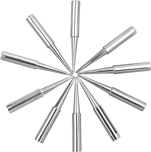 Image of 10pcs 900M-T Soldering Iron Tips Replacement Kit for for Hakko, Radio Shack, TENMA, ATTEN, Quick, Aoyue, Yihua Solder Station (900M-T-LB)