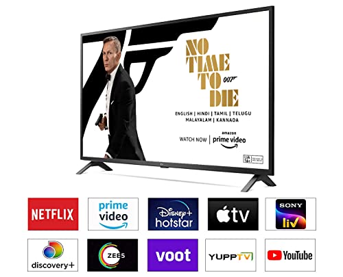 Image of LG 139.7 cm (55 inches) 4K Ultra HD Smart LED TV 55UP7500PTZ (Rocky Black)