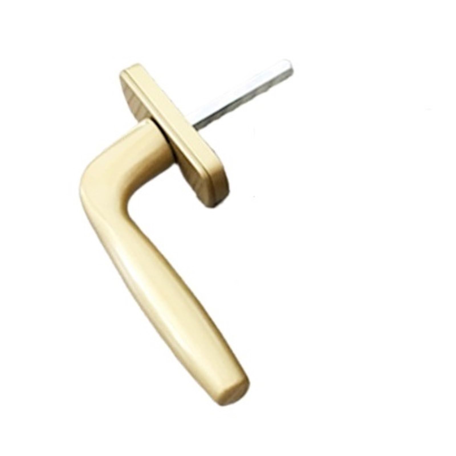 Kxaoxgrc Gold Inline Replacement Window Handle, Aluminum Casement Window Lock Handle Square Shaft 7X7mm Multicolor(Gold)