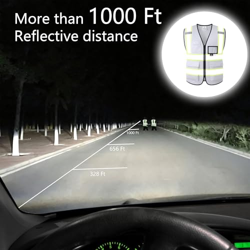 Image of Safety Vest for Men Women Reflective Construction Vest