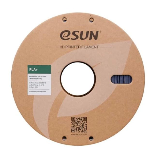 Image of eSUN High Speed PLA+ Filament 1.75mm, 3D Printer Filament Speedy PLA Plus for Fast Printing, Dimensional Accuracy + /- 0.03mm, 1KG (2.2 LBS) Grey