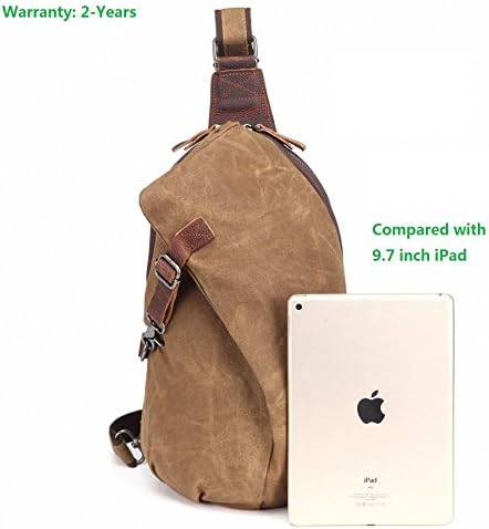 AOTIAN Men's Sling Backpack Waxed 