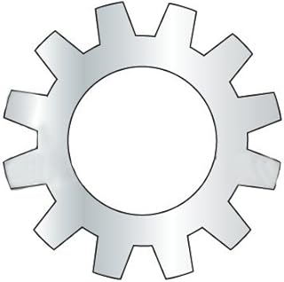 #8 External Tooth Lock Washers/Steel/Zinc/Outer Diameter: .365