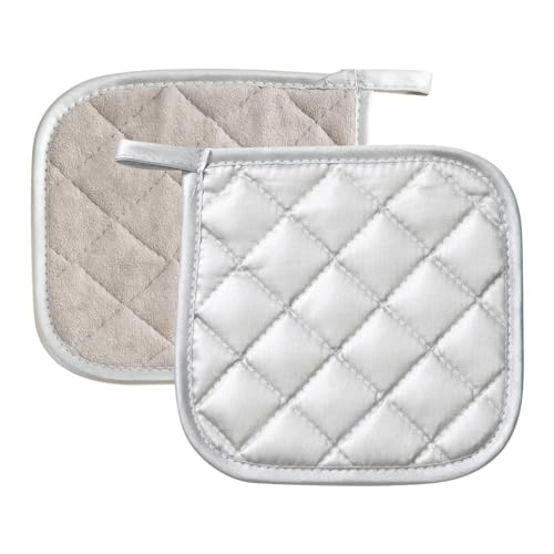 Protector de manos de cocina – 17 x 17 cm resistente, manopla anticalor, accesorio de protección con forro de algodón | Herramienta de cocción para horno, placas, parrilla, barbacoa, pastelería, hogar