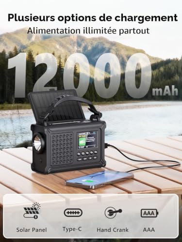 Radio d'urgence Dab+ autonome ROCAM pour panne de courant et SOS