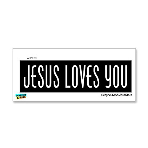GRAPHICS & MORE Jesus Loves You - Window Bumper Locker Sticker