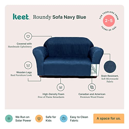Keet Roundy Children’s Sofa Navy Blue #TOP4