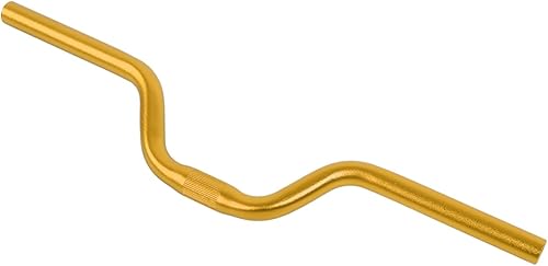 Miniatura 3 de Keenso Manillar de bicicleta de carretera MTB cómodo manillar de engranaje fijo M barra elevadora de aleación de aluminio (dorado)