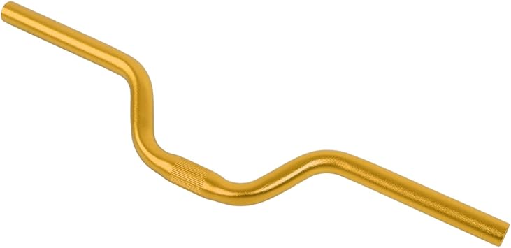 80mm Road & Fixed Gear Aluminum Alloy Handlebar 25.4mm Clamp 520mm Width Comfortable Design Gold