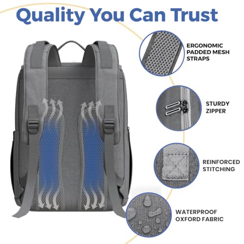 Image of PILLANI Baby Diaper Bag Backpack - Large Bag for Boys & Girls, Waterproof Diaper Backpack - Travel Diaper Bags w /Changing Pad, Baby Registry Search & Shower Gifts - Essentials Must Haves Newborn Stuff
