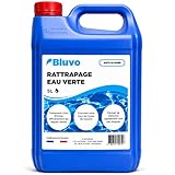 Algicide Anti Algues Piscine 5L | Rattrapage Eau Verte & Stop Algues | Traitement Choc Efficace pour Éliminer Algues et Eaux Troubles
