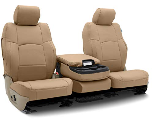 Coverking Premium Leatherette Cashmere, Front 50/50 Seats for 2017-2019 GMC Acadia Model