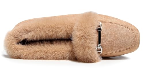 Image of VenusCelia Women's Cozy Furry Flat Shoe