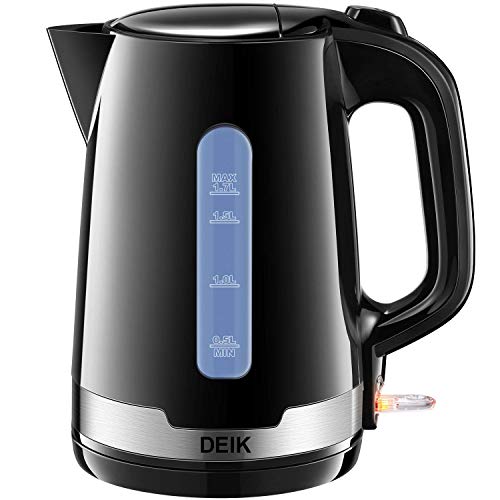 Deik Electric Kettle BPA Free, Fast Boiling Tea Kettle, Cordless Water Kettle 1.7L 1500W
