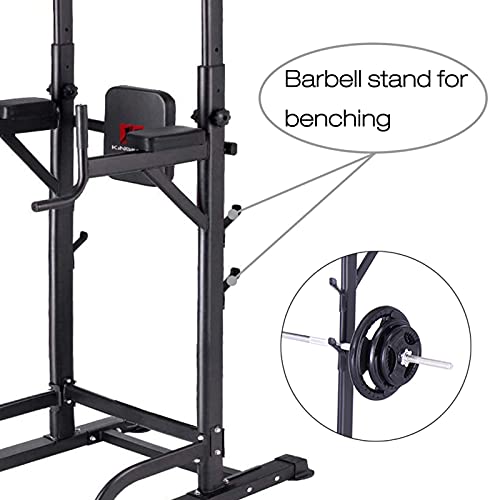K Kingkang Power Tower With Cushion Adjustable Height Multi-Function Home Strength Training Fitness Workout Station, T056 #TOP6