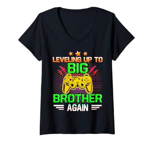 Mujer Divertidos regalos de juego para Big Brother Again Big Bro Camiseta Cuello V