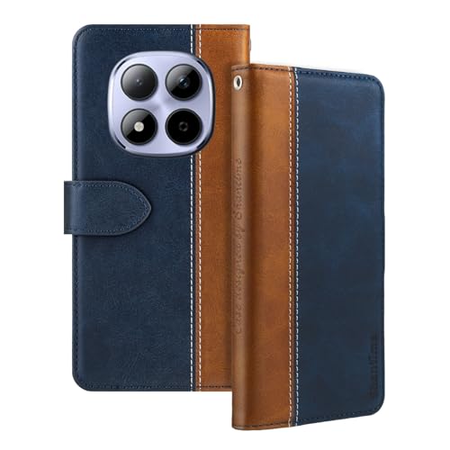 Shantime ���U�[�t���b�v�P�[�X Xiaomi Redmi Note 15 Pro 5G China �Ƃ̌݊������� �J�[�h�z���_�[�t�� RFID�u���b�N �}�O�l�b�g�L�b�N�X�^���h �X�����t�B�b�g �r�W�l�X�ی�J�o�[(�u���[)
