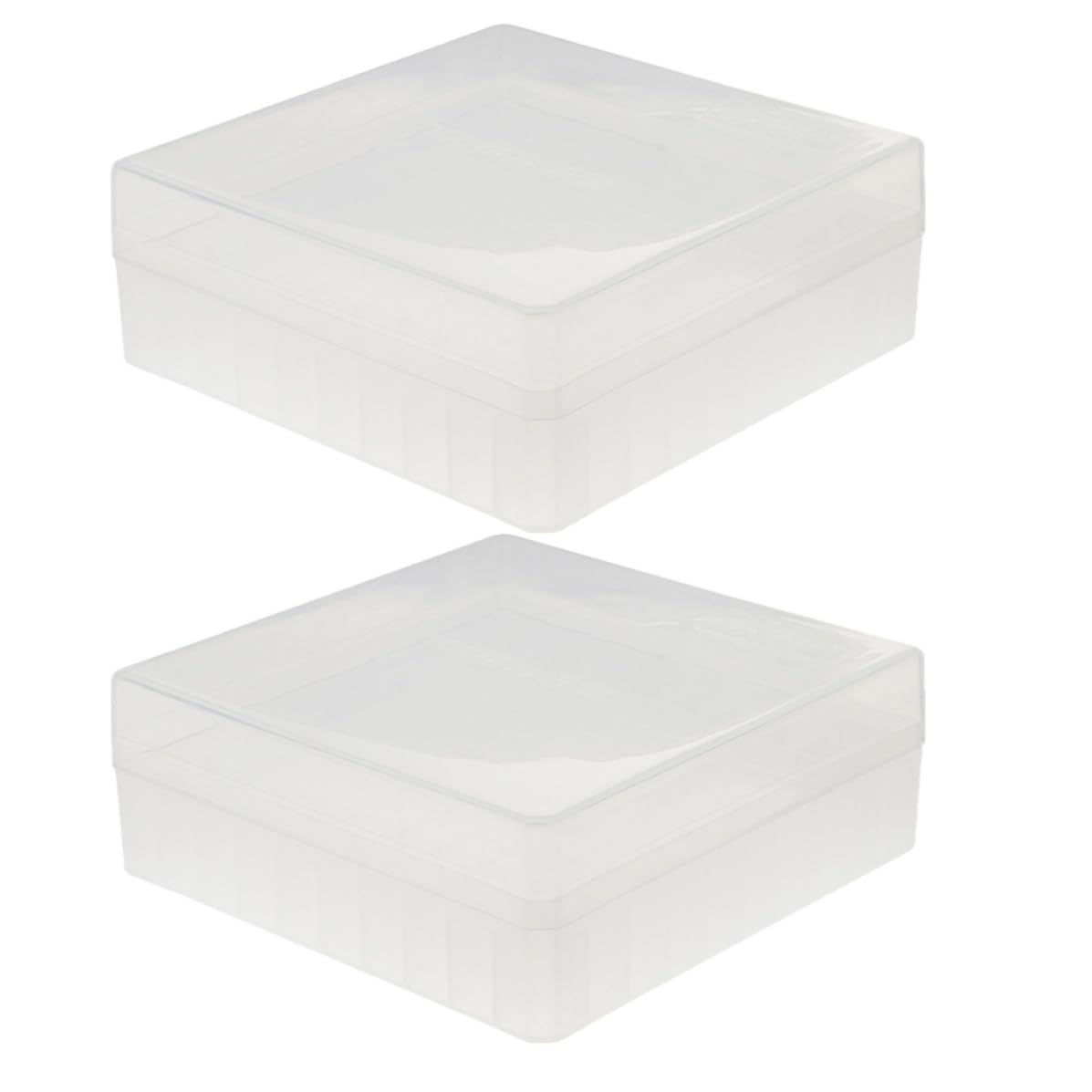 Microcentrifuge Tube Storage Box Freezer Storage Organizer 2pcs with 100 Grids, Pp Material Crack Resistant Sample Holder Fits 1.5ml 1.8ml 2ml Tubes for Laboratory Use