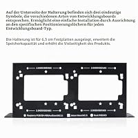 GeeekPi 10-Zoll 1U SBC Rack-Fachboden, Support Raspberry Pi/Jetson Nano/RockPi 5B/Dev-Board & 2,5" HDD/SSD, für DeskPi RackMate T0/T1/T2/T0 Plus/T1 Plus/TL1 Serverschrank & 10-Zoll Rack – Ansicht 4