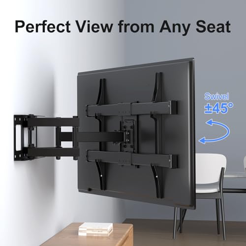 Suptek Full Motion TV Bracket for 32-84" TVs, Black, 32-84“ - Image 4