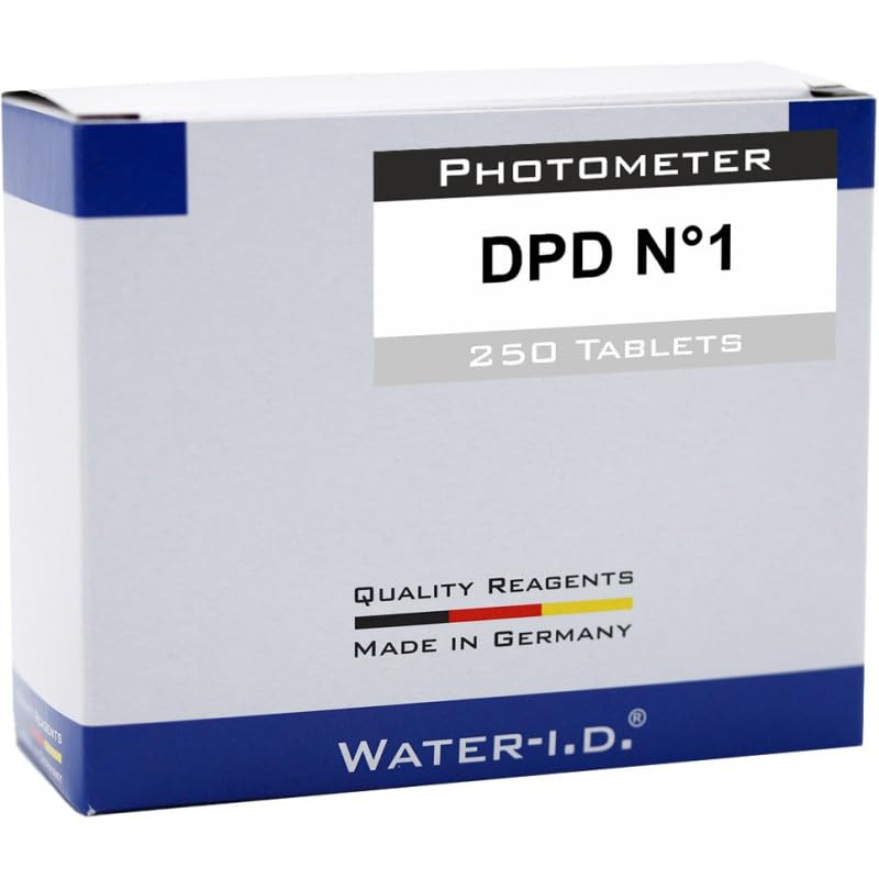 DPD1 Chlore Libre pastilles pour PoolLab 1.0 Water-ID - 250 réactifs testeur piscine