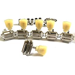 Lot de mécaniques pour guitare 3R-3L vintage de luxe en nickel - Les Beatles, Paul McCartney, John Lennon, RIngo Starr, George Harrison