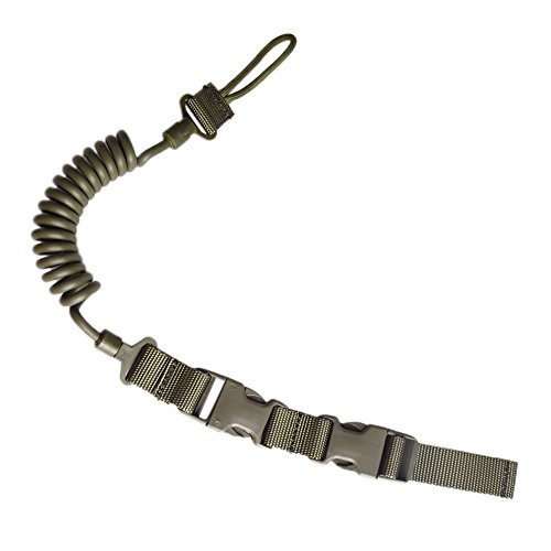 CyberDyer Tactical Elastic Lanyard Practical Security Leash 3 Colors Available