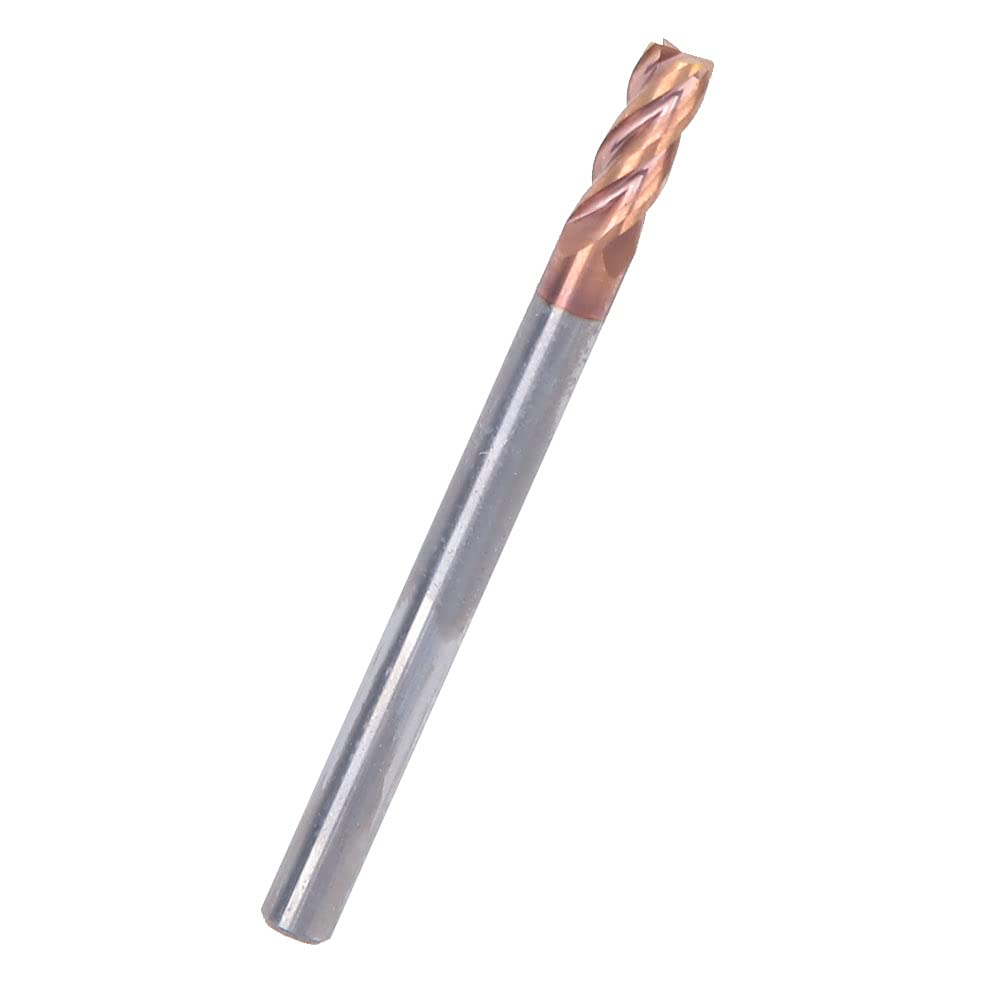 4mm 4 Dents Fraise en Bout Nano de Coupeur de Fraisage fraise en Bout CNC en Acier de Tungstène de Fraise en Bout de Spirale de Revêtement Nano(5pcs)