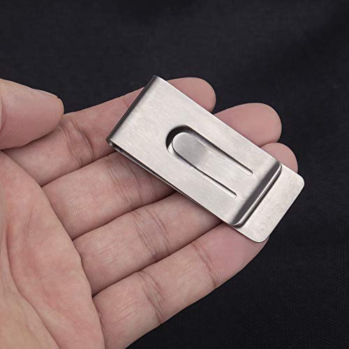 NUBARKO Solid Titanium Money Clip Wallet Credit Card Holder for Men Women Minimalist Slim Cash Wallet Birthday Gifts Christmas Stocking Stuffers Valentine's Day Gift Anniversary for Him Her4