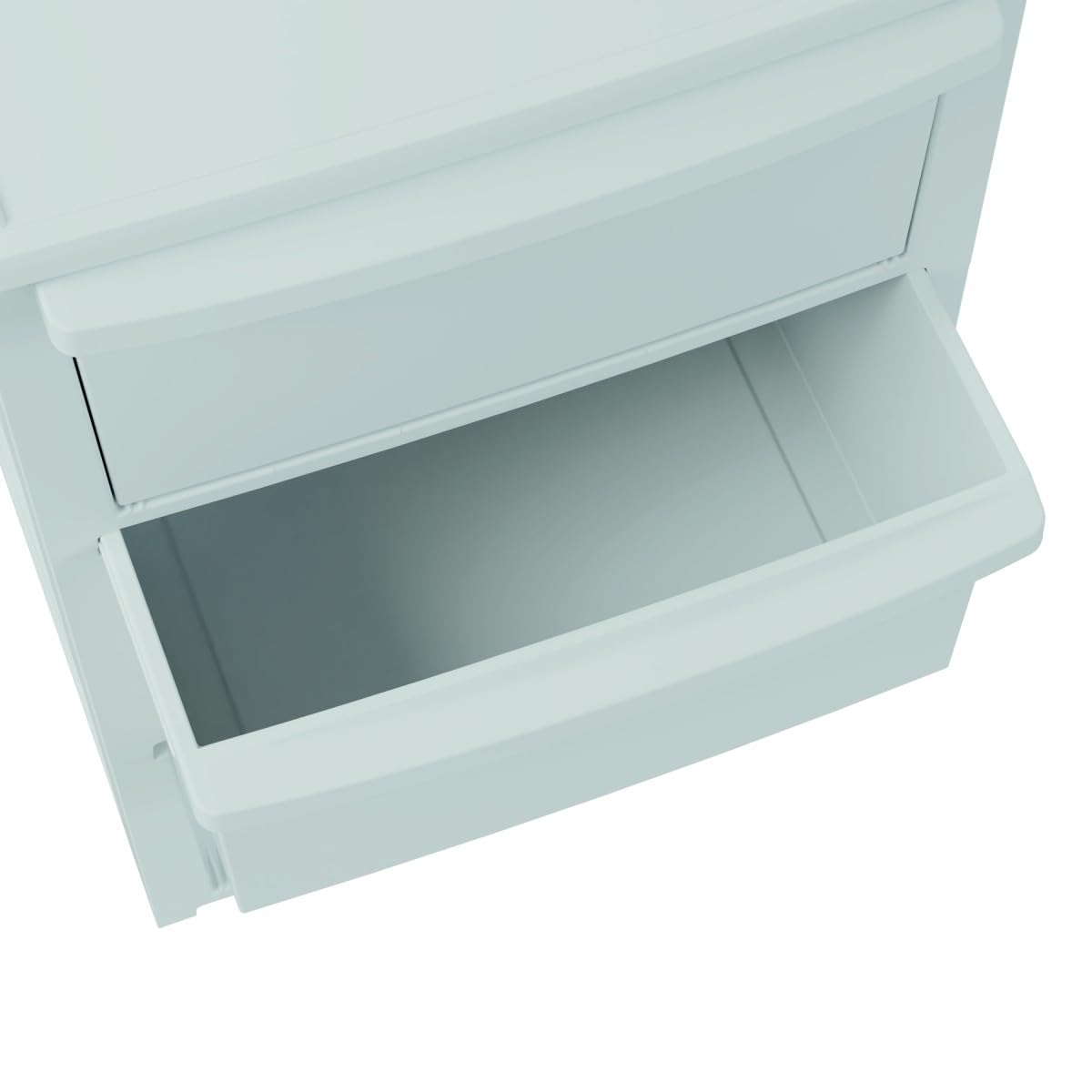 Art Plast - Cassettiera a 4 cassetti bianco - Mobile portaoggetti camera da letto, ufficio, lavanderia - Torre portaoggetti 39 x 38,5 x 80,5 cm