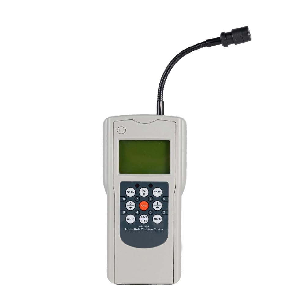 NURII AT-180S, Digital Belt Tension Tester, Measuring Range 10HZ-680Hz, Handheld Belt Tension Meter