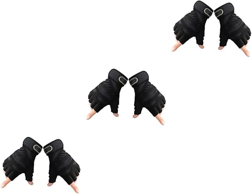 BESPORTBLE 3 Pairs Sports Gloves Exercise Gloves Gym Gloves Up Gloves Guantes para Gym Hombre Mens Glives Half-Finger Gloves Training Gloves Fitness disponible en Yaxa Peru