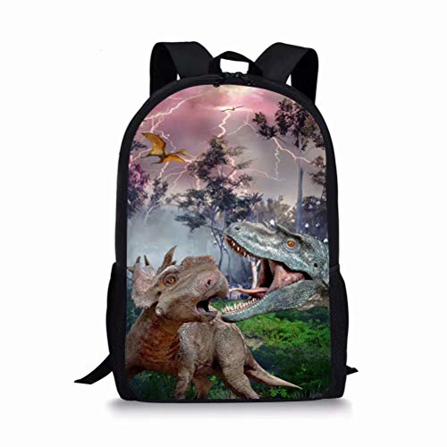 POLERO: Mochila escolar para niños pequeños  con diseño de dinosaurio y tiburón Dinosaurier