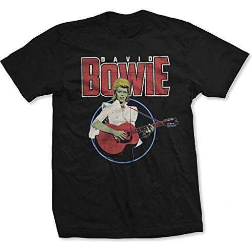 Image of David Bowie Acoustic Bootleg Official Tee T-Shirt Mens Unisex (Small) Black