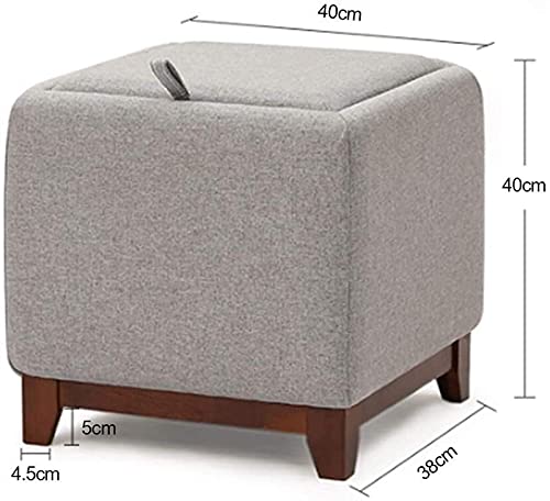 Boîte de rangement ottomane pour optimiser l'espace et ranger le salon proprement - 4