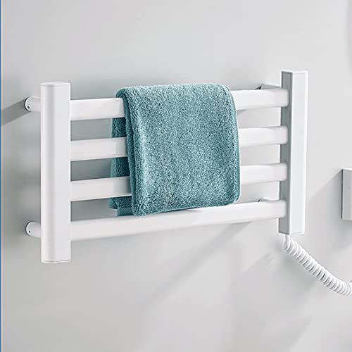 Toallero eléctrico para baño que seca la ropa húmeda con sus barras de aluminio