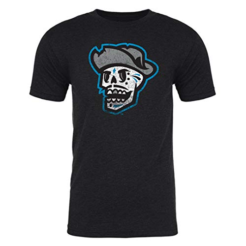 Image of 108 Stitches MiLB Las Vegas Reyes De Plata Minor League Baseball Men's Vintage Tri-Blend T-Shirt (Large) Black