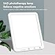 Tageslichtlampe 10000 Lux Tageslichtleuchte, Lichttherapielampe, LED Lichttherapie Sonnenlicht Daylight Lampe mit LED Technologie, Tageslichtlampe mit 5 Helligkeitsstufen, UV-frei Sonnenlicht Lampe