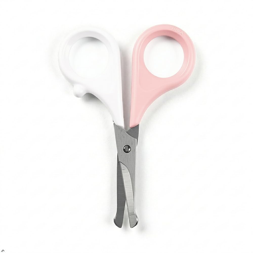 Beaba Nail Scissors for Baby and Kids - Nail Care and Manicure, Rounded Tips To Avoid Any Risk Of Injury, Finger Rest, Stainless Steel, Ergonomic, Includes Hygienic Protective Cap, 0m+, Pink-image-14