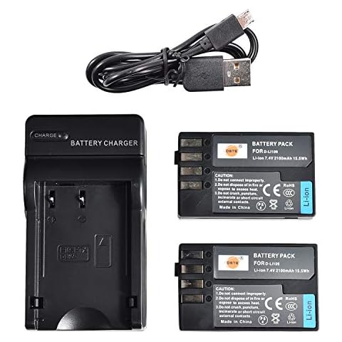 DSTE Dual USB Charger with 2-Pack Batteries Cover