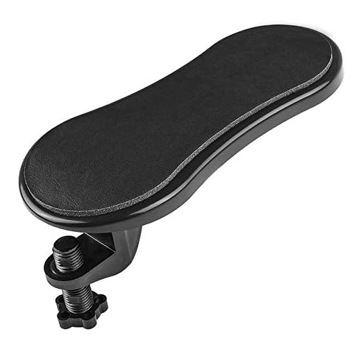Almohadilla para Apoyabrazos para Computadora, Soporte de Mano Negro Ajustable para Computadora, Puede Proporcionar Soporte para Los Brazos en la Mesa de la Computadora, Ajustable en 180 °